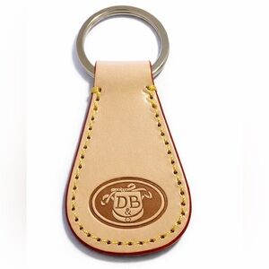 Dooney & Bourke Cream and Brown Leather Key Holder